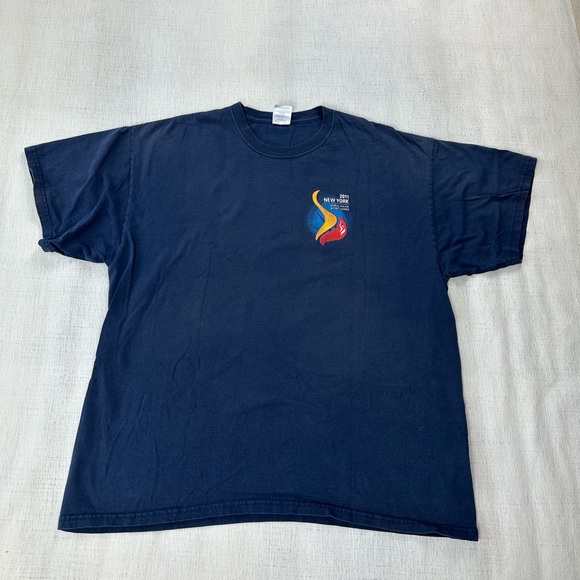 2011 New York Police Navy Blue Short Sleeve Tee Size XL - Picture 2 of 5